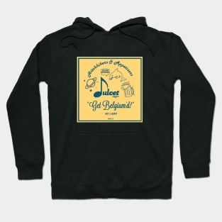 Hitchhikers & Appetizers Dulcet Lager Square Blue Hoodie